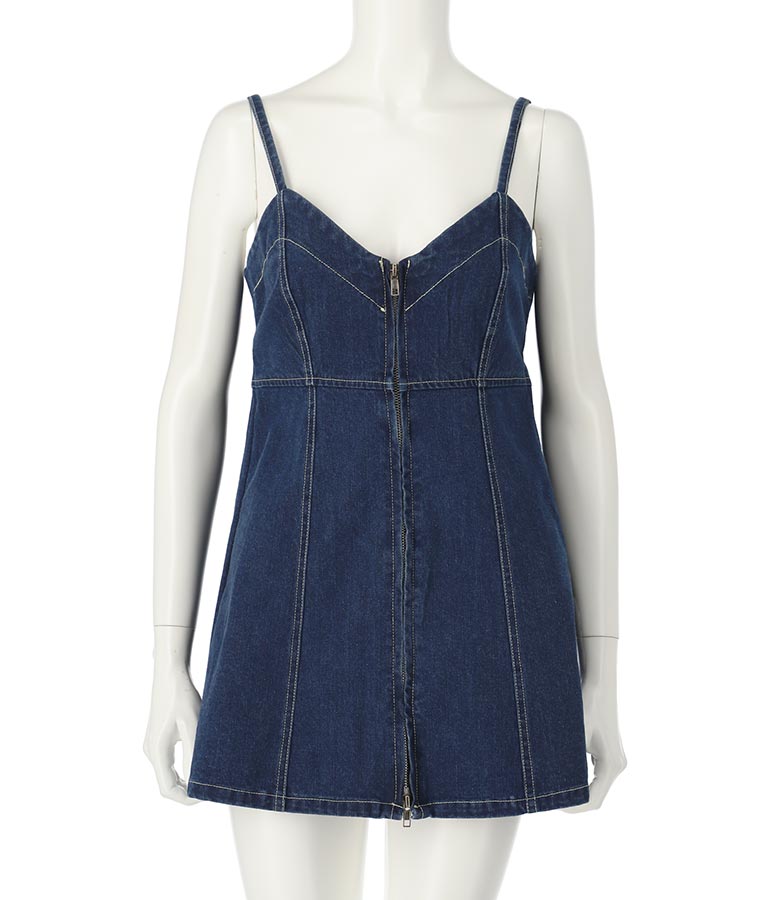 ダブルジップデニムキャミソール 153-5502