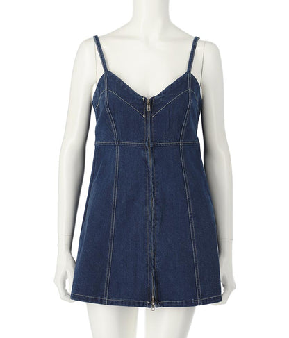 ダブルジップデニムキャミソール 153-5502