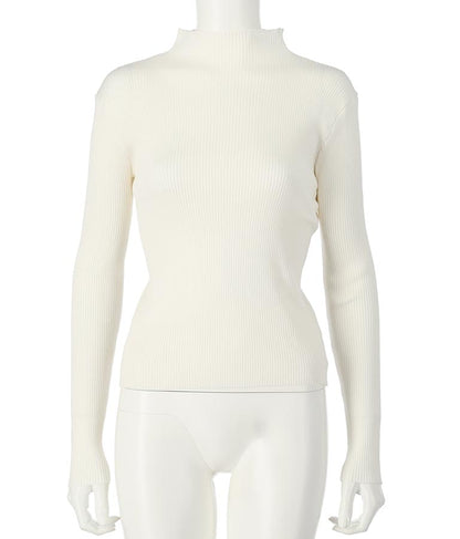 プチハイネック リブニット トップス 長袖 153-5480