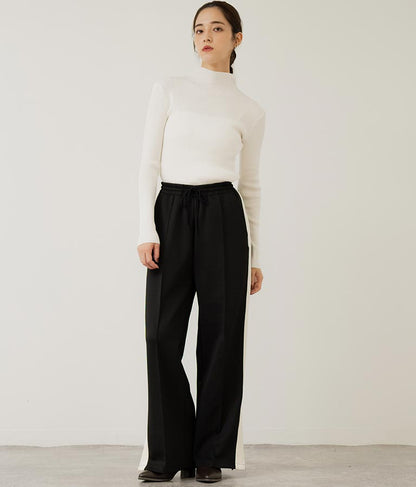 プチハイネック リブニット トップス 長袖 153-5480