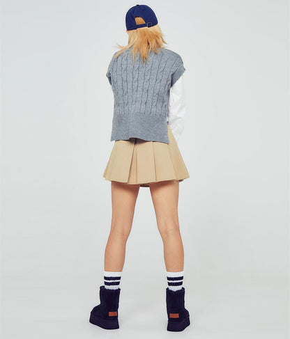 袖ギャザーデザインクロップドシャツ 154-5510