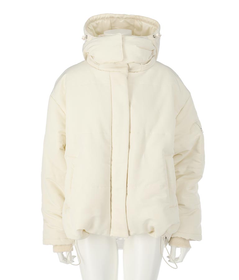 2WAY エコクラウド 中綿 オーバー フード ブルゾン