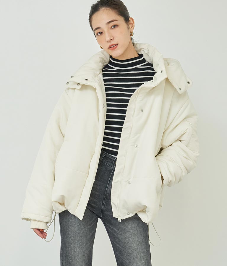 2WAY エコクラウド 中綿 オーバー フード ブルゾン 796-8978