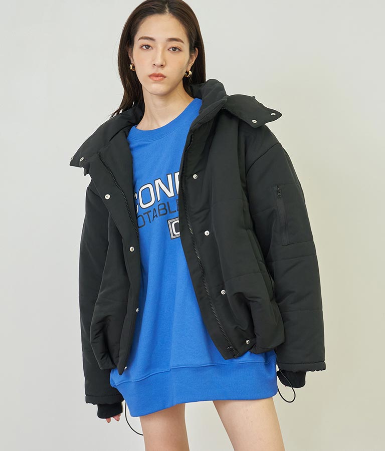 2WAY エコクラウド 中綿 オーバー フード ブルゾン 796-8978