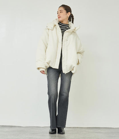 2WAY エコクラウド 中綿 オーバー フード ブルゾン 796-8978