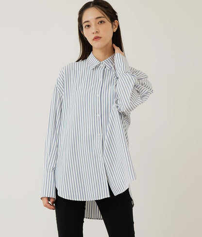 オープンスリーブ オーバー サイズシャツ 154-5505