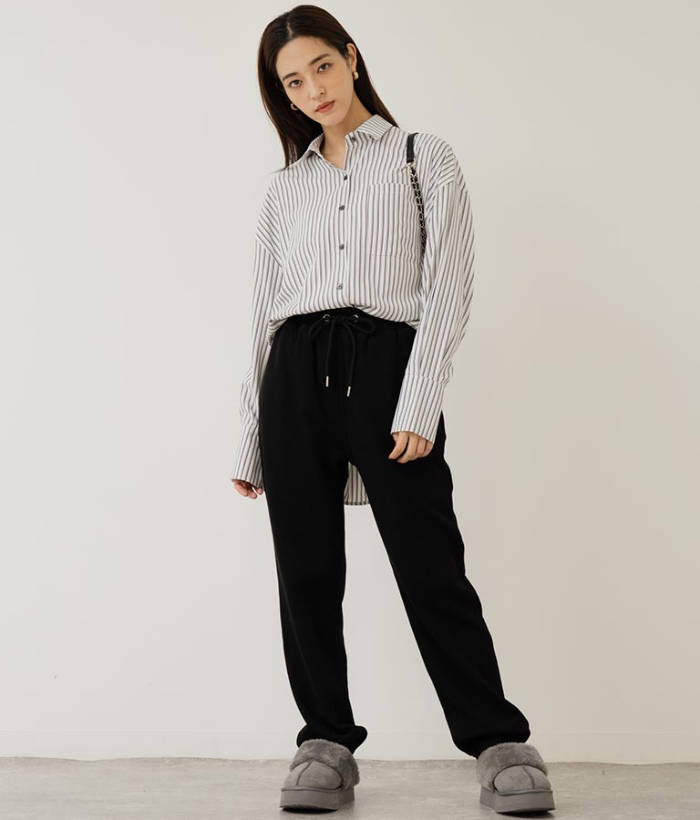 オープンスリーブ オーバー サイズシャツ 154-5505