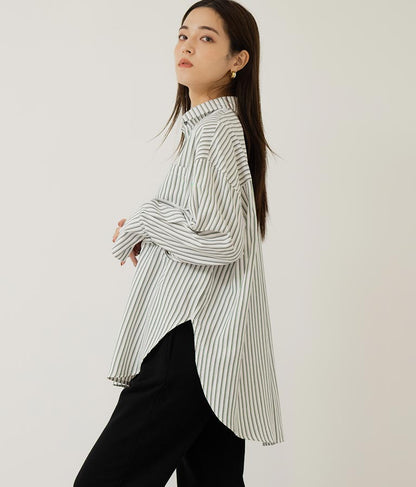 オープンスリーブ オーバー サイズシャツ 154-5505