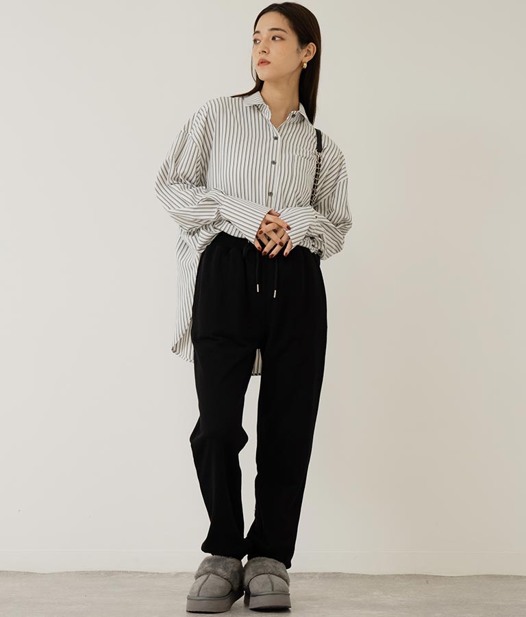 オープンスリーブ オーバー サイズシャツ 154-5505