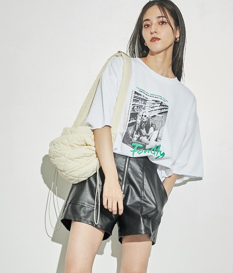 ナイロン キルティング サイド ドロスト ショルダー バッグ 159-5501