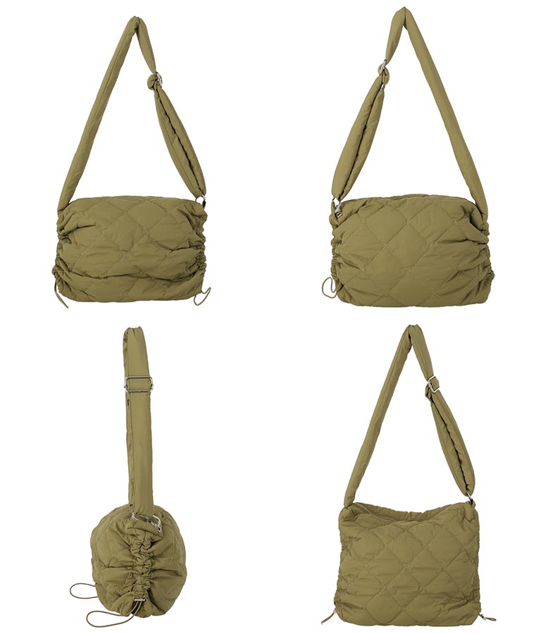 ナイロン キルティング サイド ドロスト ショルダー バッグ 159-5501