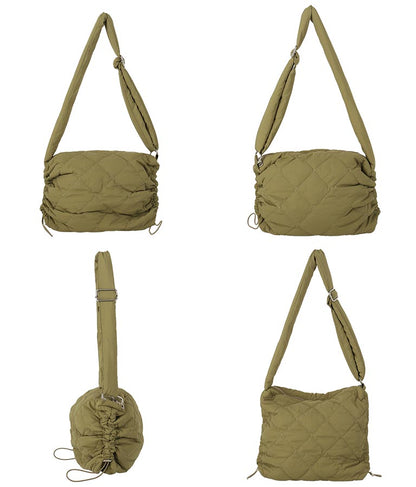 ナイロン キルティング サイド ドロスト ショルダー バッグ 159-5501