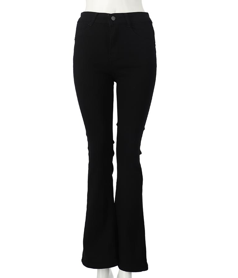 ストレッチ デニム フレアパンツ 552-5814
