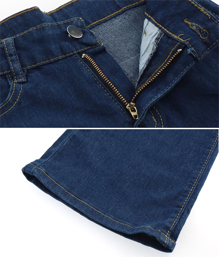 ストレッチ デニム フレアパンツ 552-5814