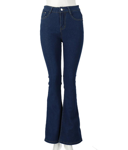 ストレッチ デニム フレアパンツ 552-5814