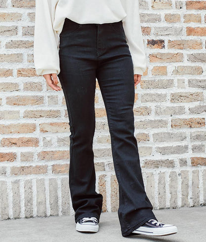 ストレッチ デニム フレアパンツ 552-5814