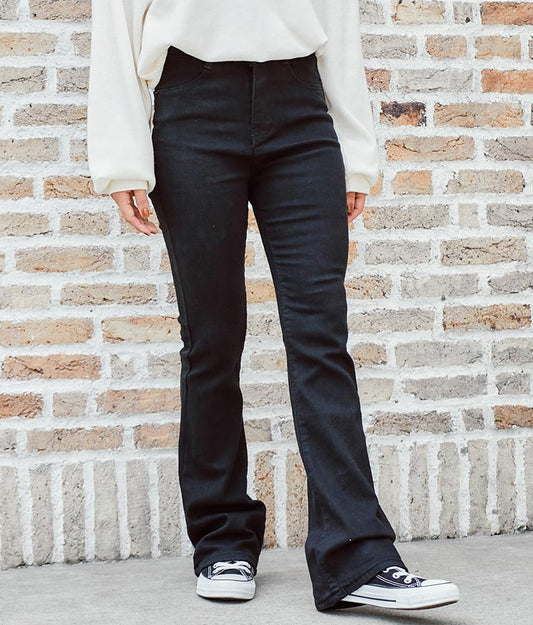 ストレッチ デニム フレアパンツ 552-5814