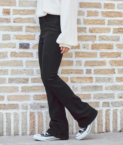 ストレッチ デニム フレアパンツ 552-5814