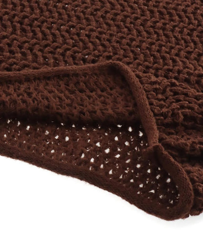 透かしデザイン編ニットトップス 813-6648