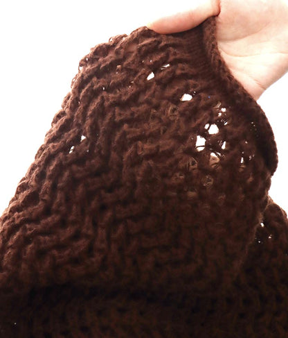 透かしデザイン編ニットトップス 813-6648