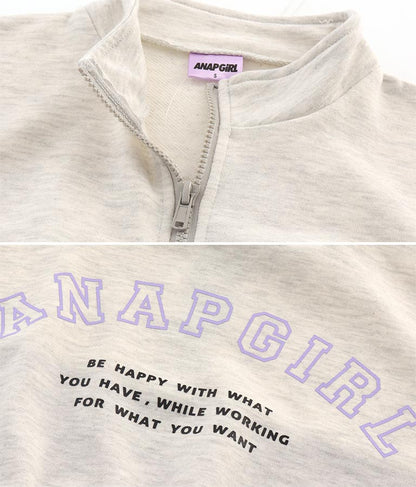 配色スウェットワンピース