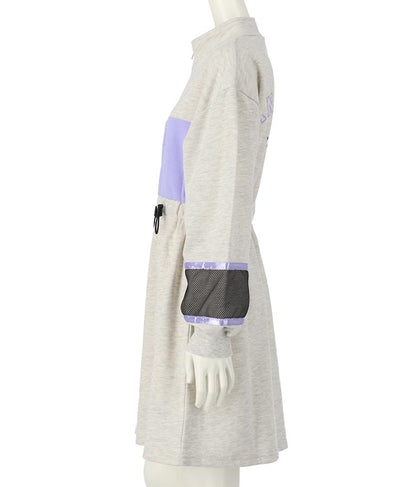 配色スウェットワンピース 917-7317