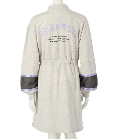 配色スウェットワンピース 917-7317