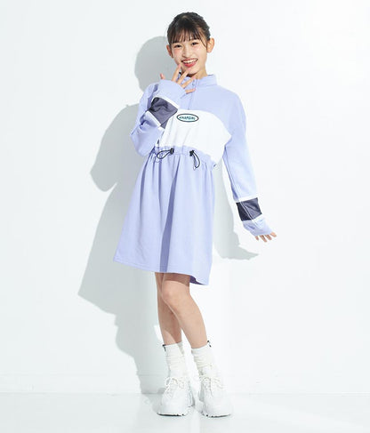 配色スウェットワンピース 917-7317