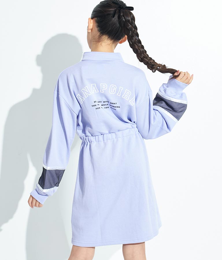 配色スウェットワンピース 917-7317