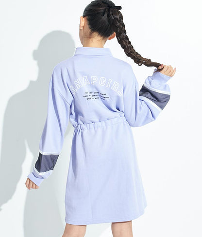 配色スウェットワンピース 917-7317