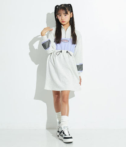 配色スウェットワンピース 917-7317