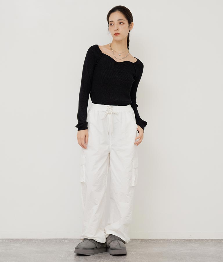 ウエストスピンドルナイロンカーゴパンツ 792-9070