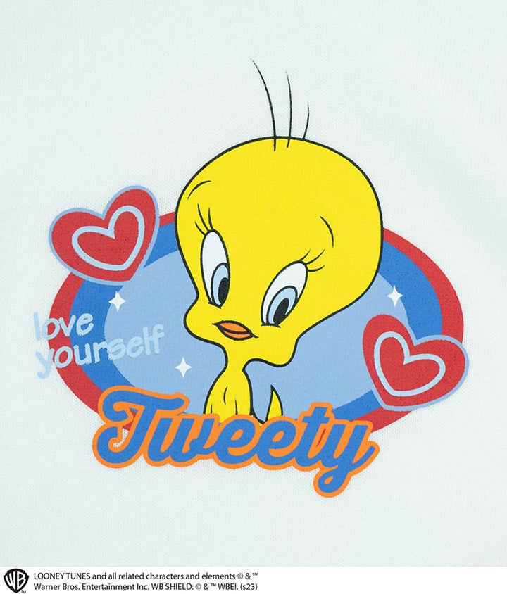 Tweetyコラボ/裏毛ラグランスウェットパーカー【親子お揃い】 423-3171