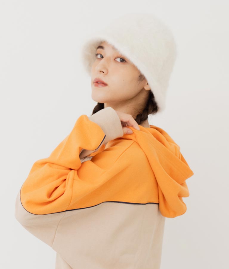 フェイクファー チューリップ ハット 159-5519