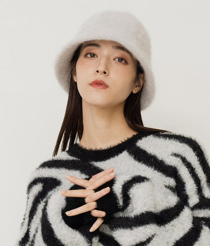 フェイクファー チューリップ ハット 159-5519
