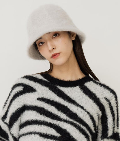 フェイクファー チューリップ ハット 159-5519