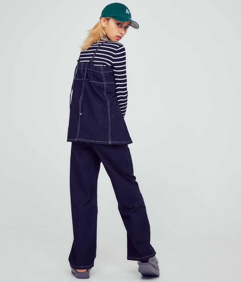 ストレッチ デニム ロング パンツ 152-5447