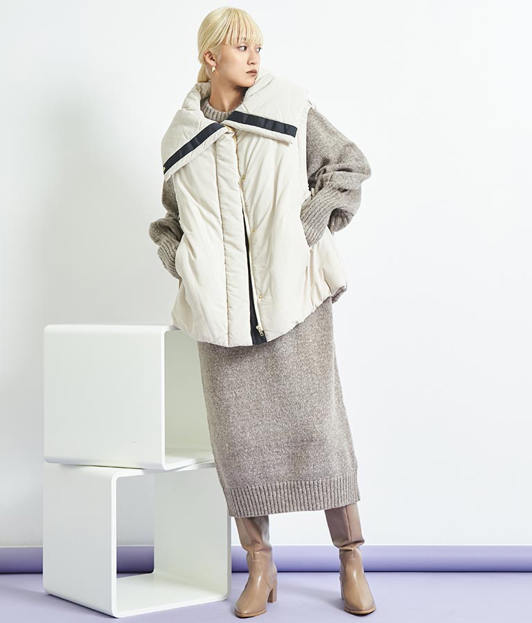 EimeeLawビッグカラーボリュームジレ 364-9176