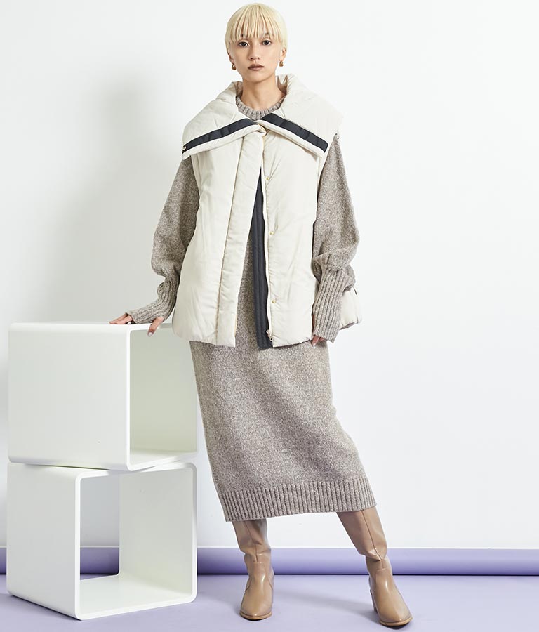 EimeeLawビッグカラーボリュームジレ 364-9176