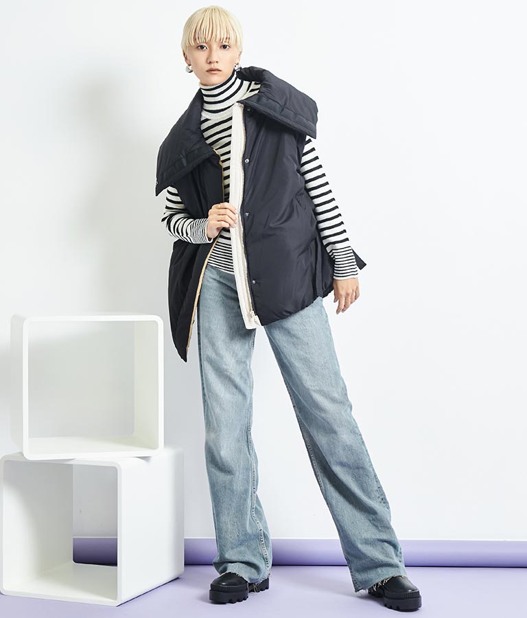 EimeeLawビッグカラーボリュームジレ 364-9176