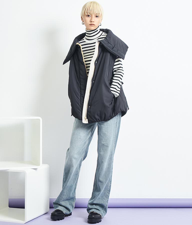 EimeeLawビッグカラーボリュームジレ 364-9176