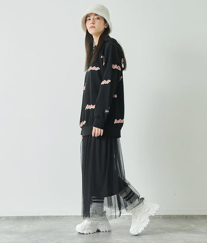 英字柄 裏毛 スウェット パーカー【親子お揃い】 793-9041