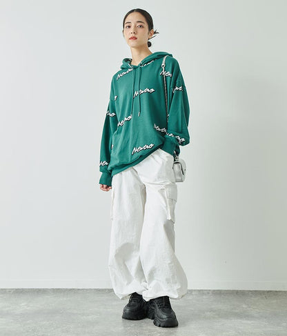 英字柄 裏毛 スウェット パーカー【親子お揃い】 793-9041