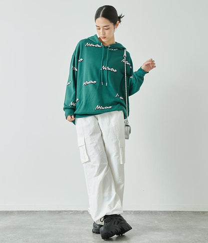 英字柄 裏毛 スウェット パーカー【親子お揃い】 793-9041