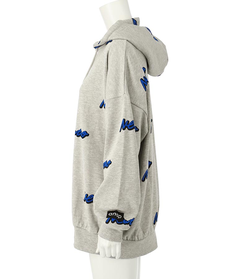 英字柄 裏毛 スウェット パーカー【親子お揃い】 793-9041