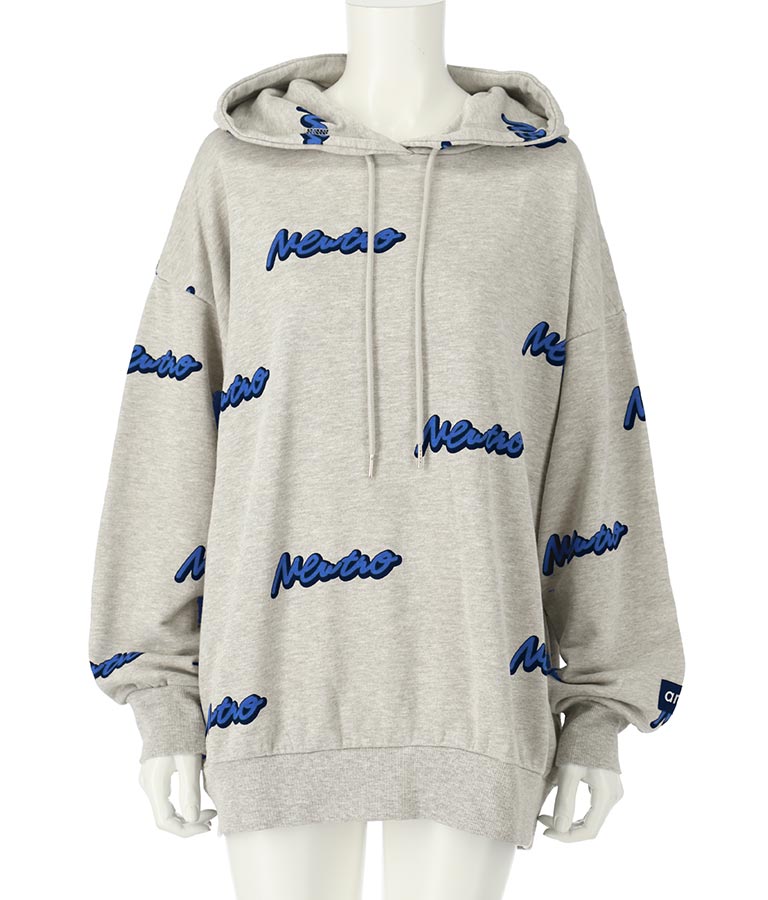 英字柄 裏毛 スウェット パーカー【親子お揃い】 793-9041