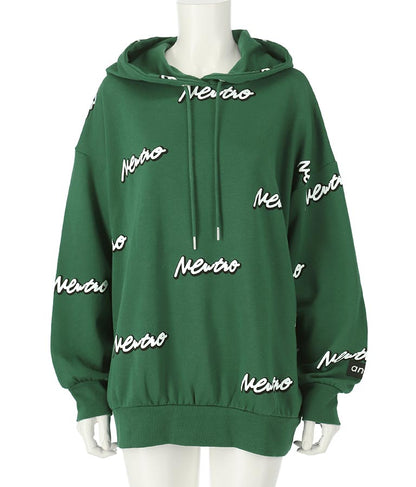 英字柄 裏毛 スウェット パーカー【親子お揃い】 793-9041