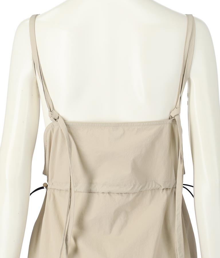 フロントジップミリタリーキャミワンピース 797-9072