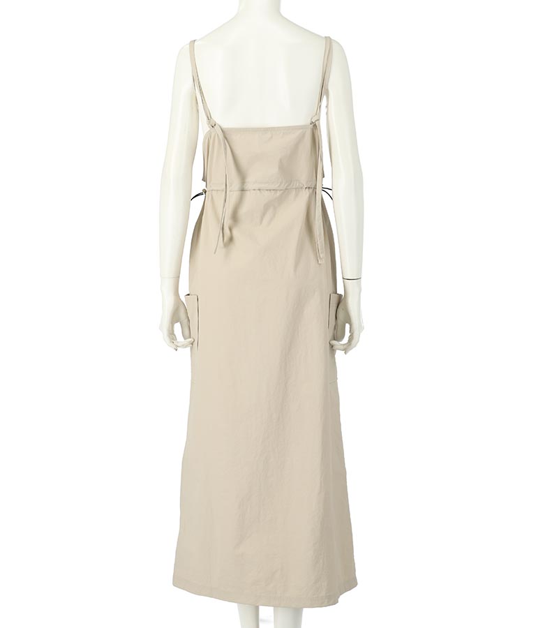 フロントジップミリタリーキャミワンピース 797-9072