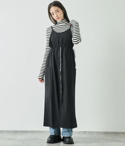 フロントジップミリタリーキャミワンピース 797-9072